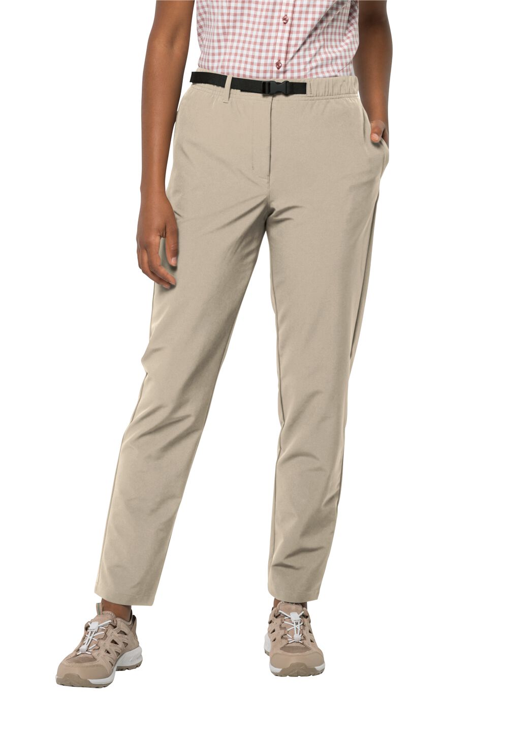 Jack Wolfskin Lange Hose Damen Summer Walk Pants Women 34 white pepper white pepper von Jack Wolfskin