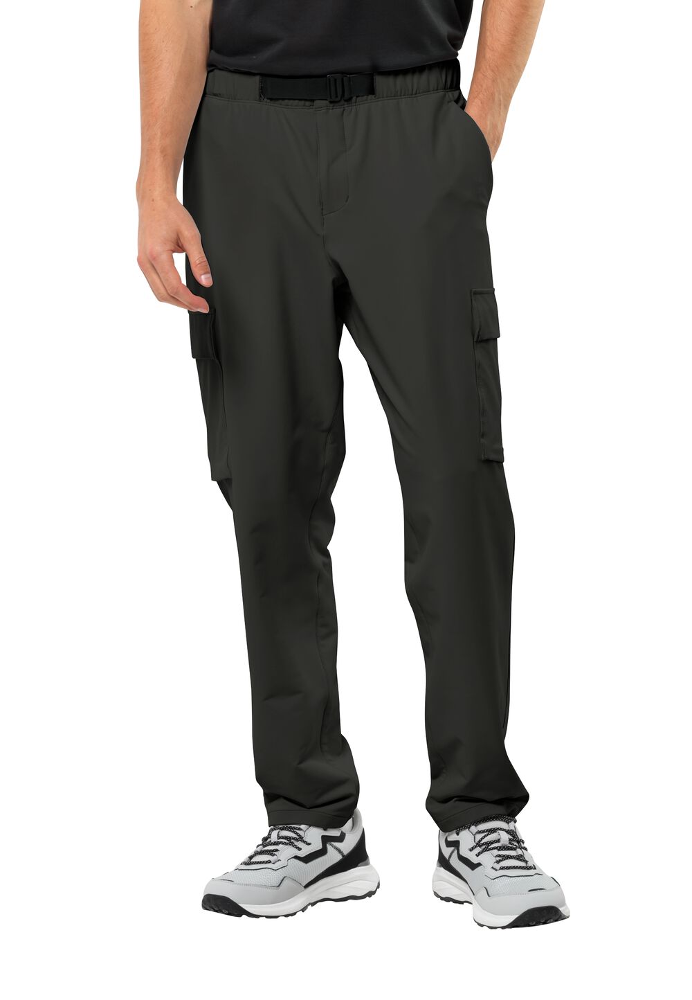 Jack Wolfskin Lange Hose Herren Wandermood Pants Men 46 schwarz granite black von Jack Wolfskin