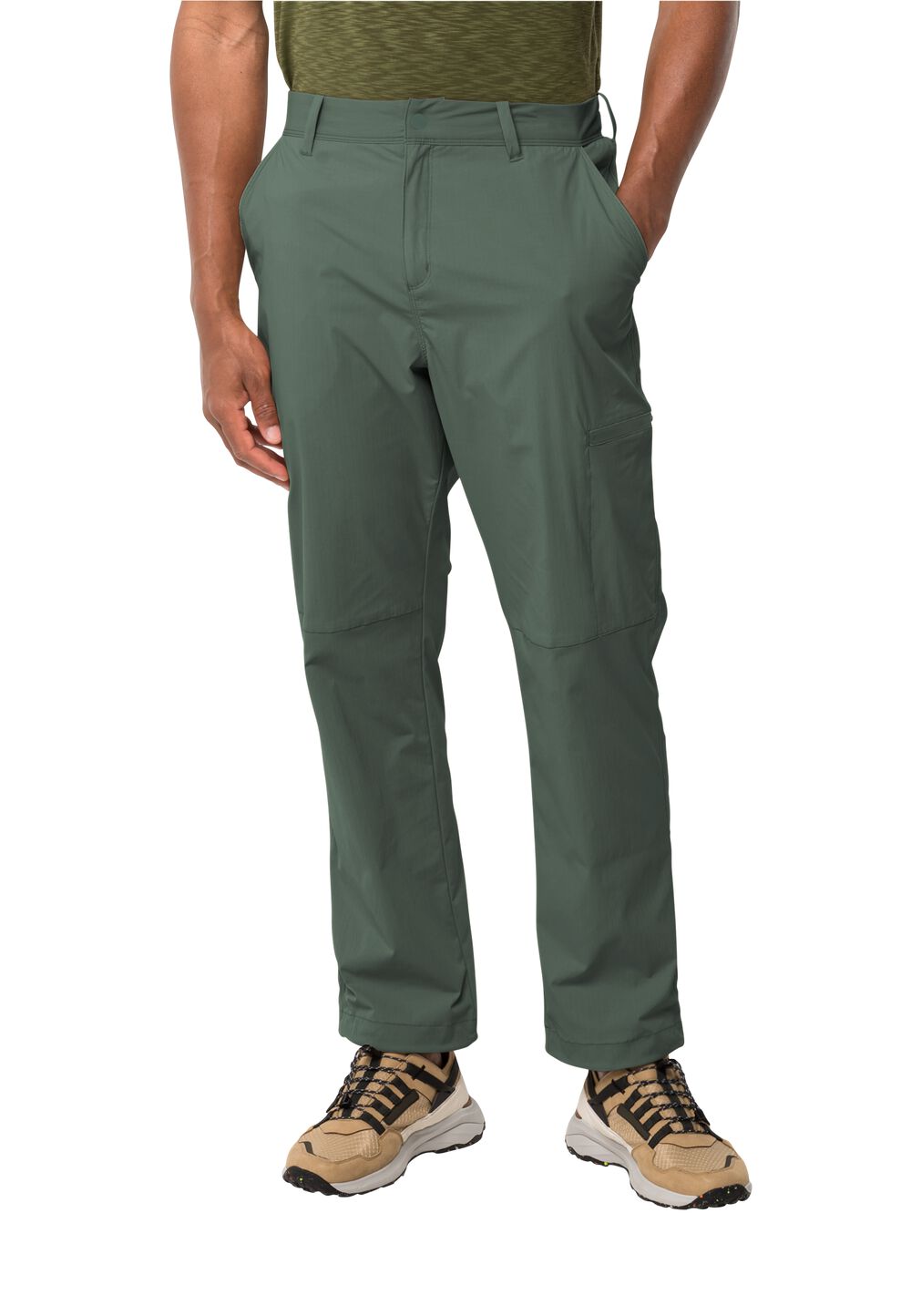 Jack Wolfskin Lange Hose Herren Wanderthirst Pants Men 46L hedge green hedge green von Jack Wolfskin