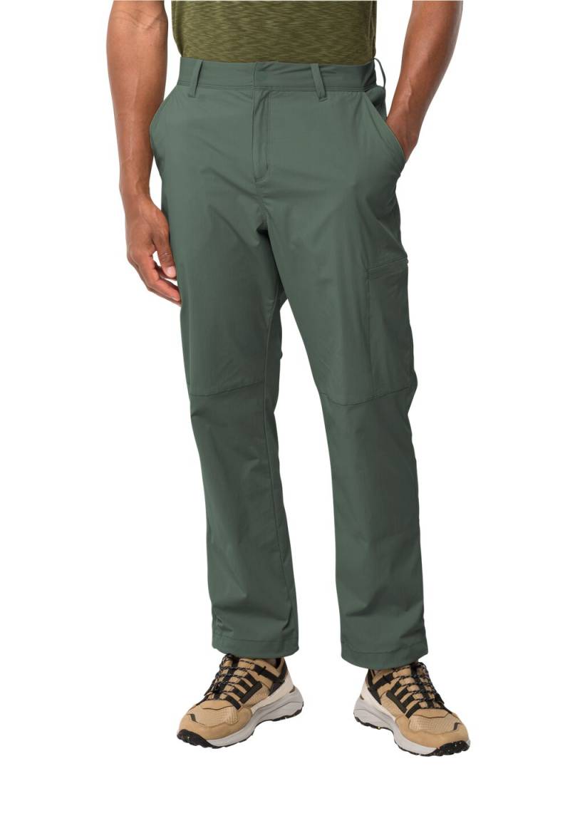 Jack Wolfskin Lange Hose Herren Wanderthirst Pants Men 46L hedge green Hedge Green von Jack Wolfskin