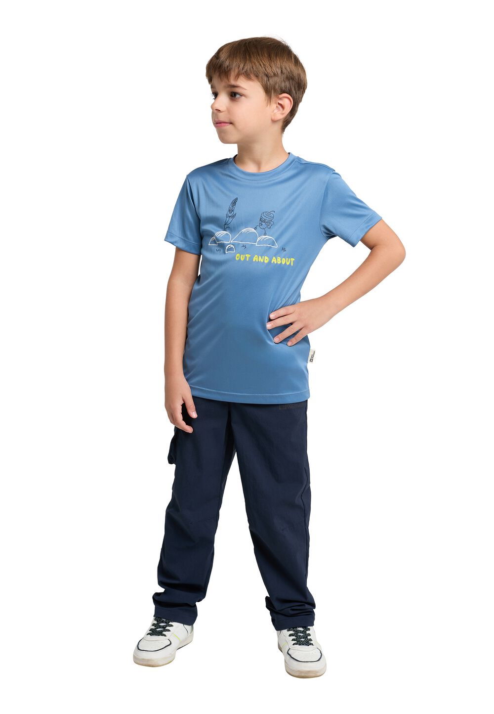 Jack Wolfskin Lange Hose Kinder Desert Pants Kids 104 blau night blue von Jack Wolfskin