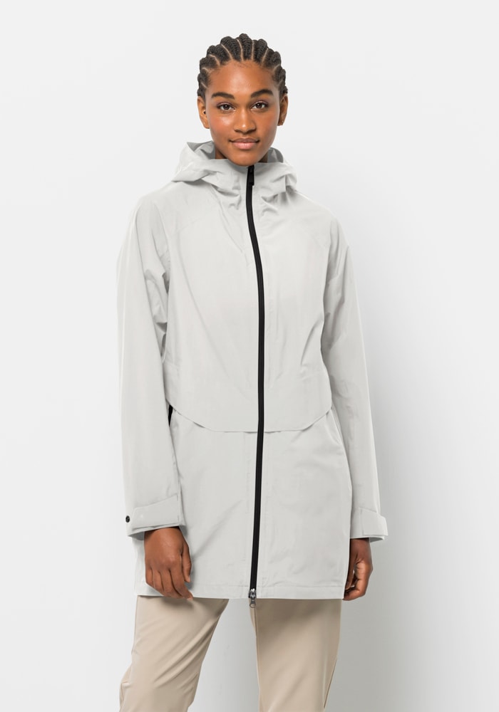 Jack Wolfskin Langjacke »MAINKAI LONG JKT W«, mit Kapuze von Jack Wolfskin