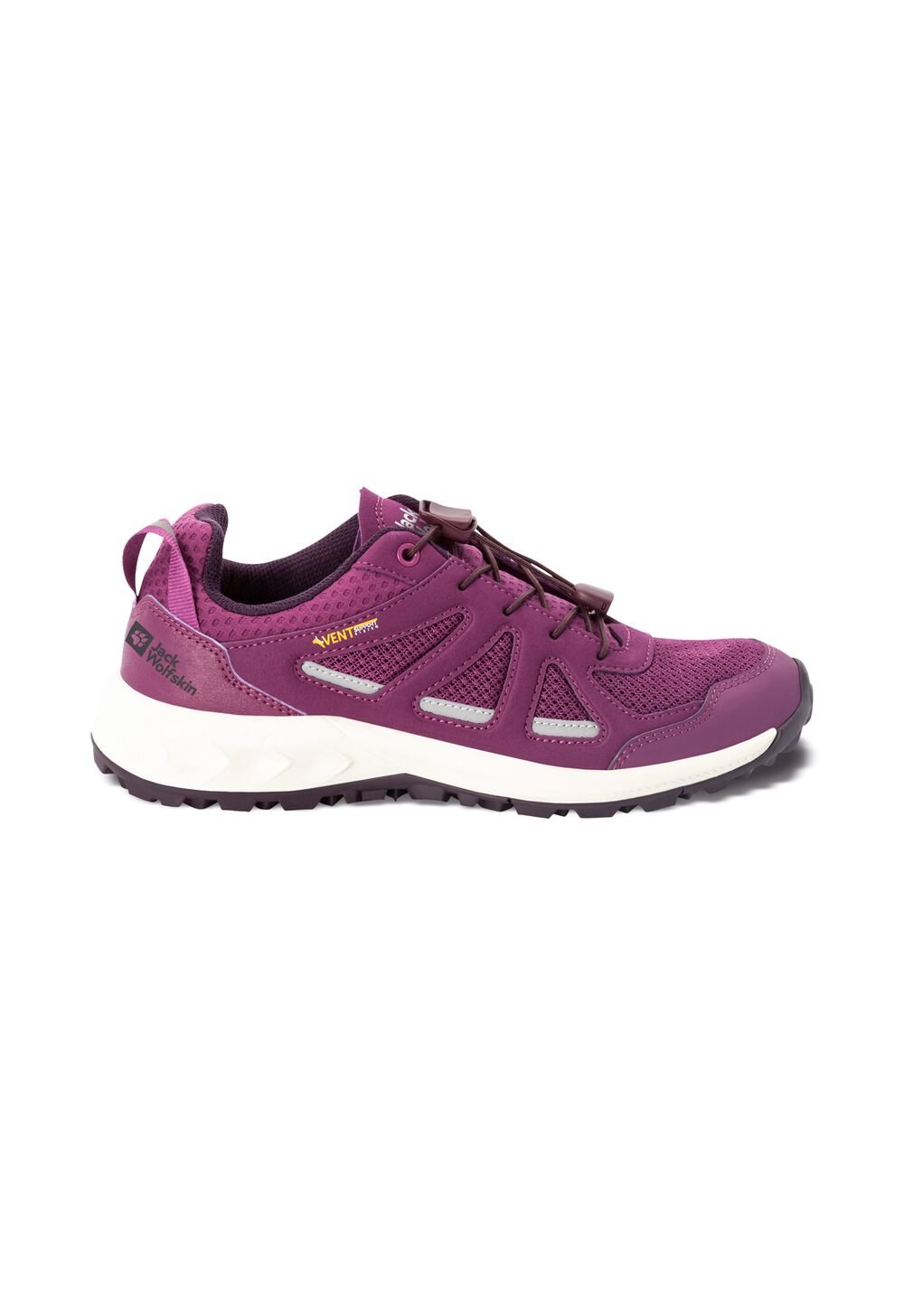 Jack Wolfskin Wanderschuhe Damen Woodland 2 Vent Support System Low Women 37.5 wild berry wild berry von Jack Wolfskin