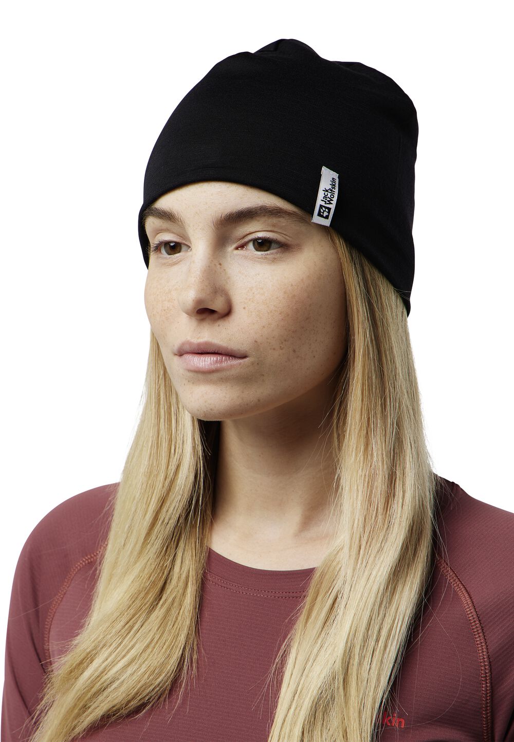 Jack Wolfskin Merino Beanie Mütze Merino Beanie One Size black black von Jack Wolfskin