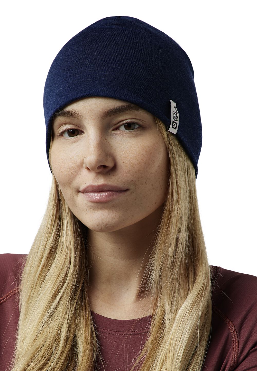 Jack Wolfskin Merino Beanie Mütze Merino Beanie One Size blau night blue von Jack Wolfskin