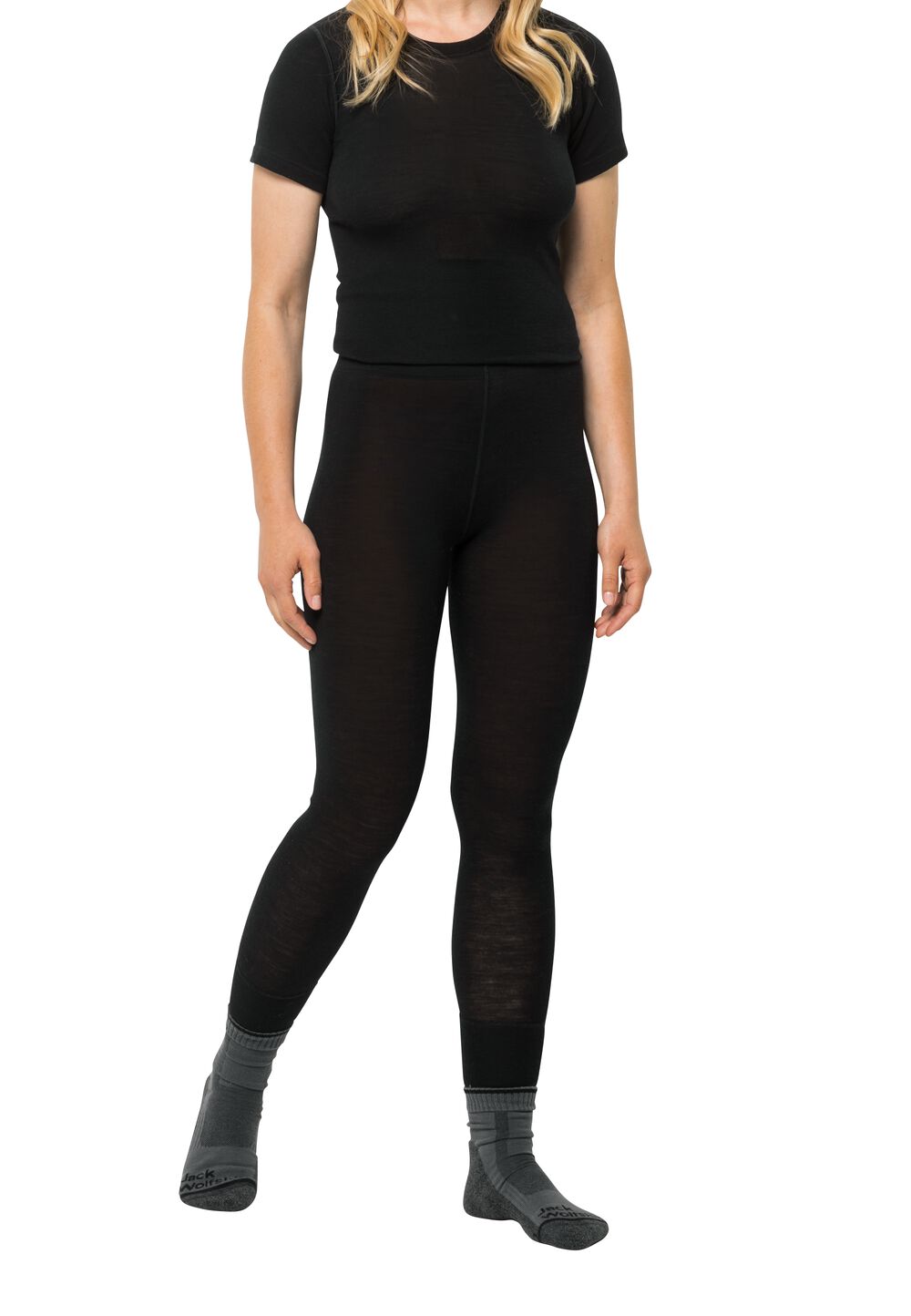 Jack Wolfskin Merino Pants Women L black black Jack Wolfskin Merino Pants Women L black black von Jack Wolfskin