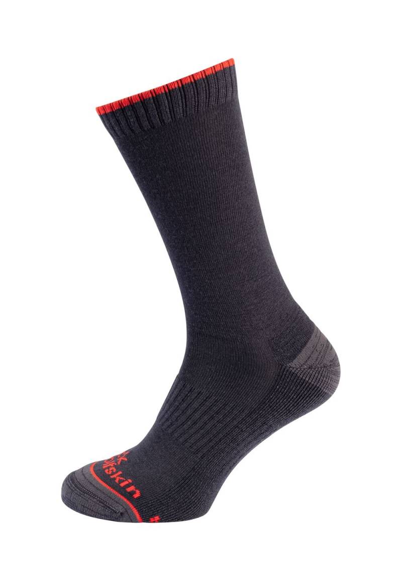 Jack Wolfskin Merino-Socken Hike Merino Sock CL C 35-37 dark grey Dark Grey von Jack Wolfskin