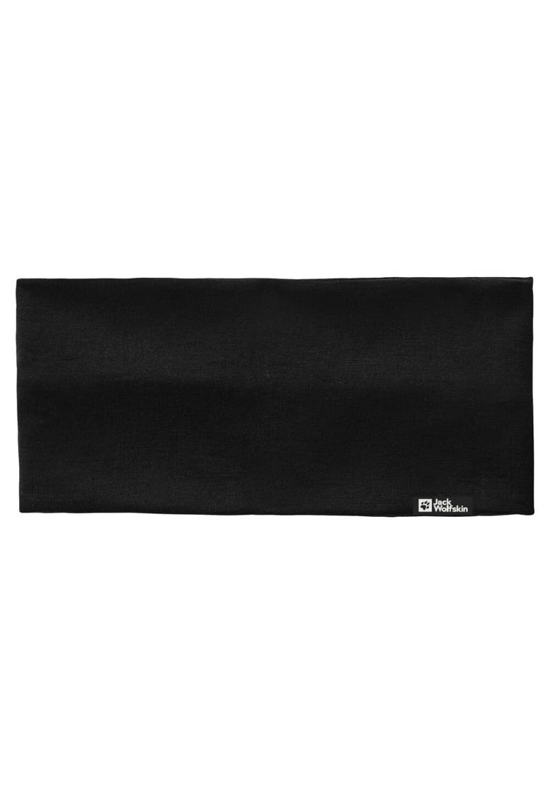 Jack Wolfskin Merino Stirnband Merino Headband One Size black black von Jack Wolfskin