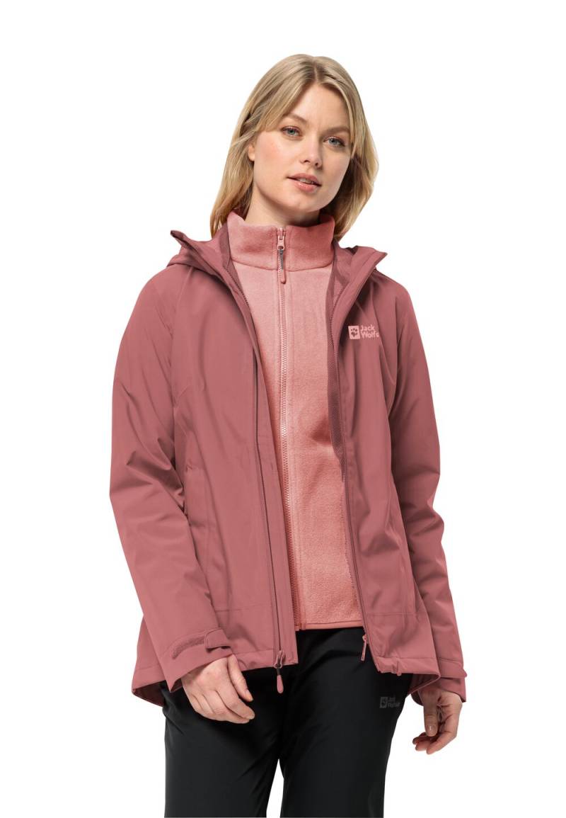 Jack Wolfskin Moonrise 3in1 Jacket Women 2XL red ochre red ochre von Jack Wolfskin