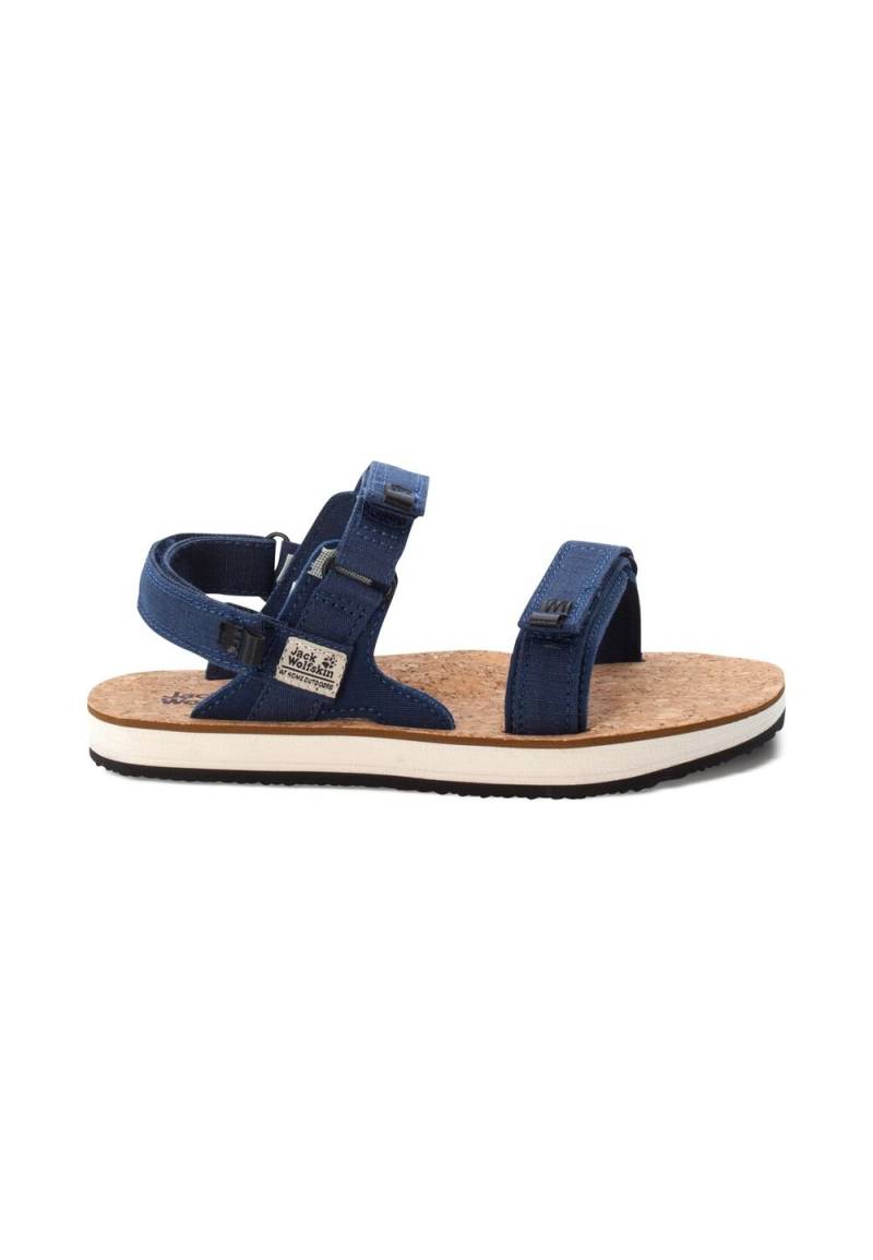 Jack Wolfskin Ecostride 2 Sandal Women 37 blue / cork blue / cork von Jack Wolfskin