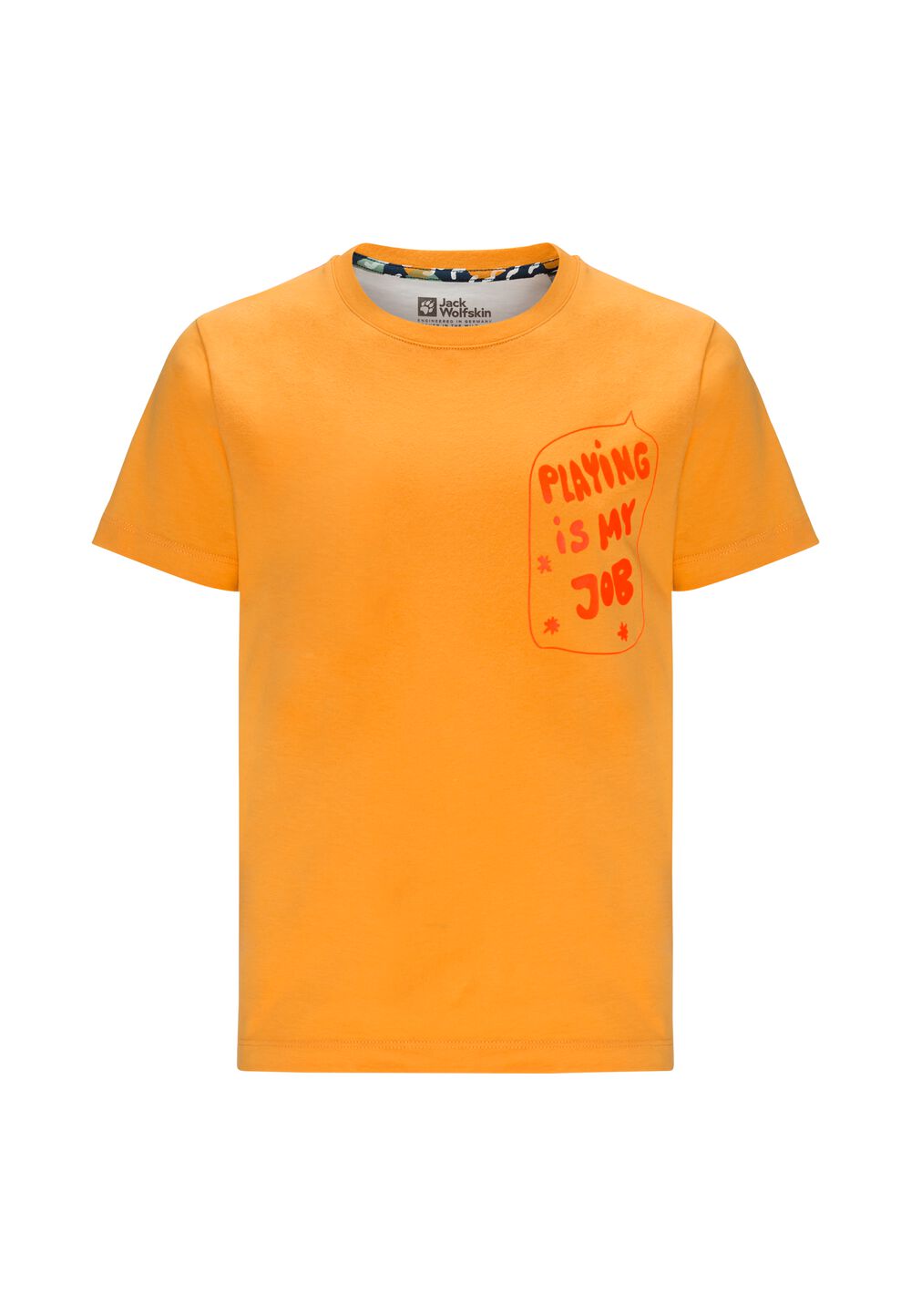 Jack Wolfskin Nachhaltiges T-Shirt Kinder Villi T-Shirt Kids 104 braun orange pop von Jack Wolfskin