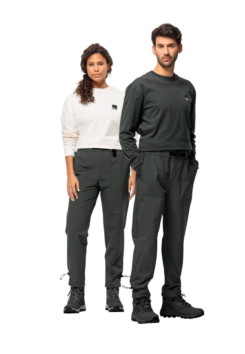 Jack Wolfskin Outdoor-Hose Kiebitzweg Pants L granite black granite black von Jack Wolfskin