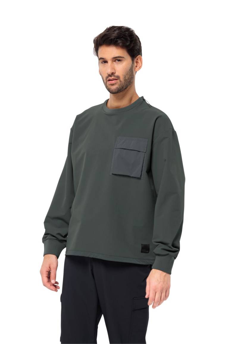 Jack Wolfskin Outdoor-Pullover Herren Wandermood Pullover Men XXXL slate green slate green von Jack Wolfskin