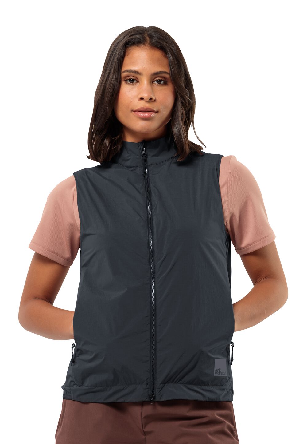 Jack Wolfskin Outdoor-Weste Damen Bike Commute Wind Vest Women S phantom phantom von Jack Wolfskin