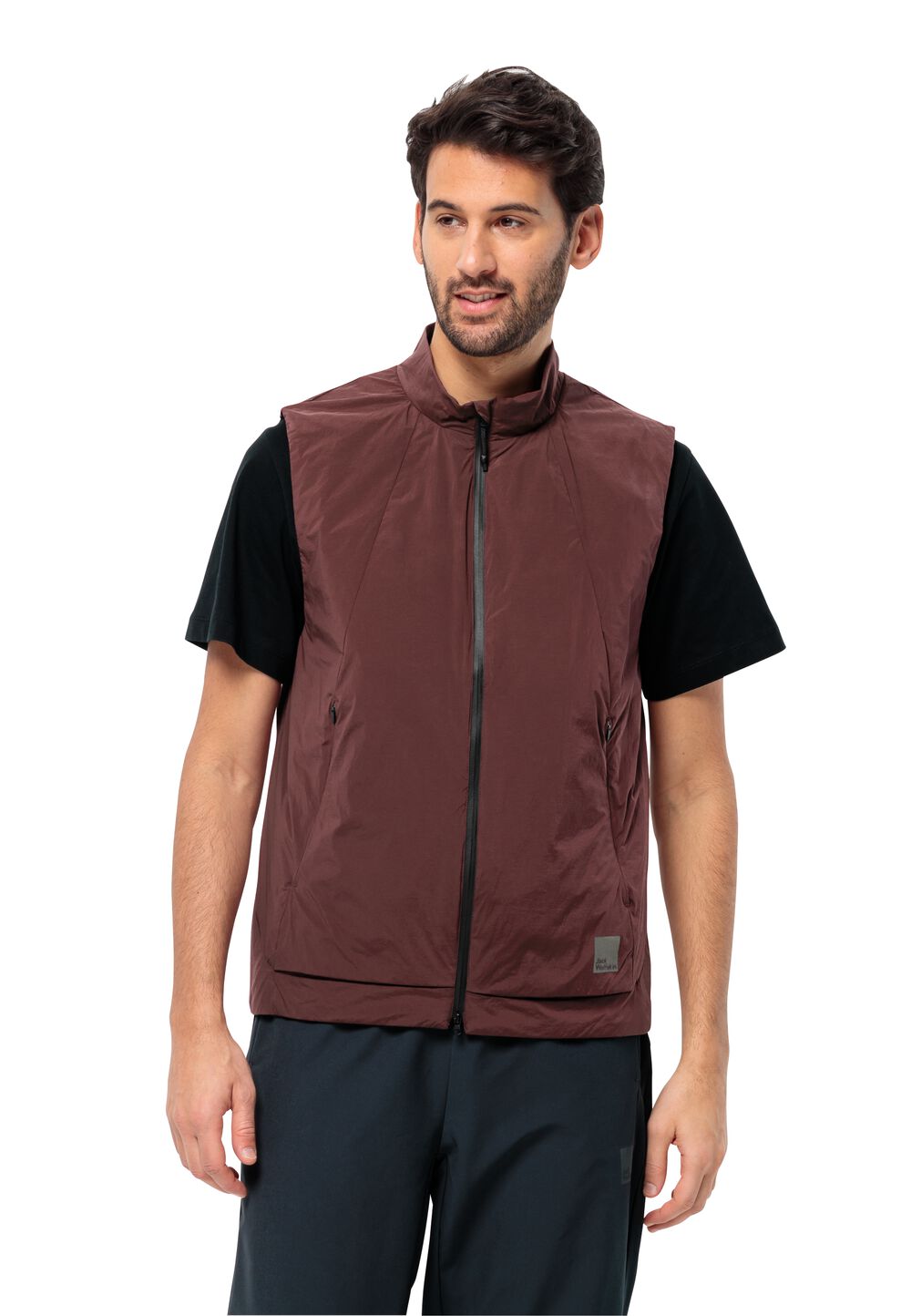 Jack Wolfskin Outdoor-Weste Herren Bike Commute Ins Vest Men L dark maroon dark maroon von Jack Wolfskin