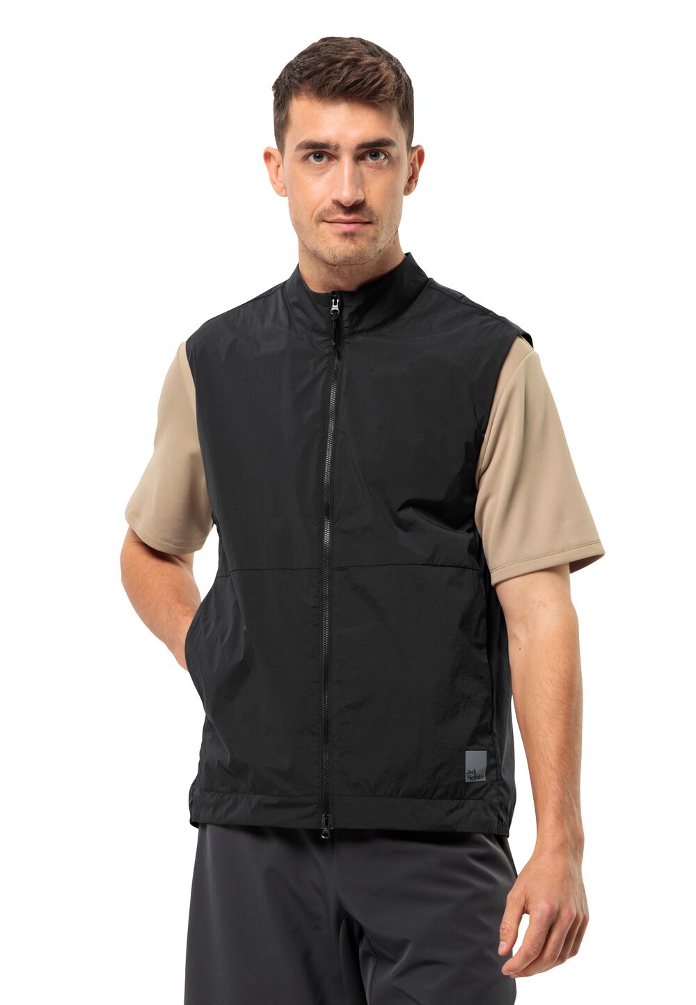 Jack Wolfskin Outdoor-Weste Herren Bike Commute Wind Vest Men L phantom phantom von Jack Wolfskin