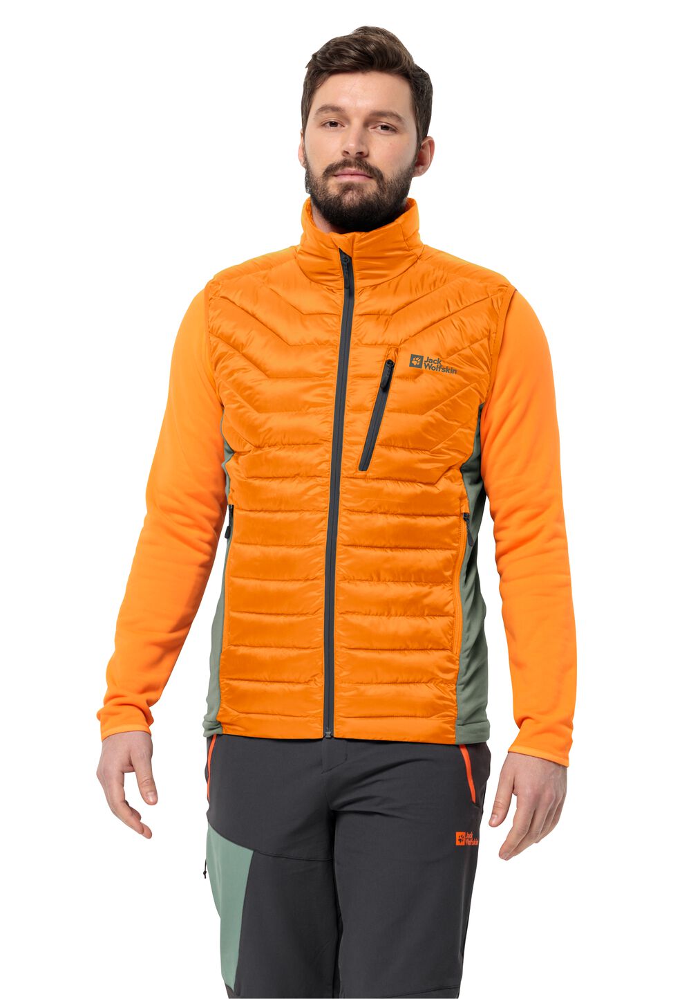 Jack Wolfskin Outdoor-Weste Herren Routeburn Pro Ins Vest Men 3XL orange dragon fire von Jack Wolfskin