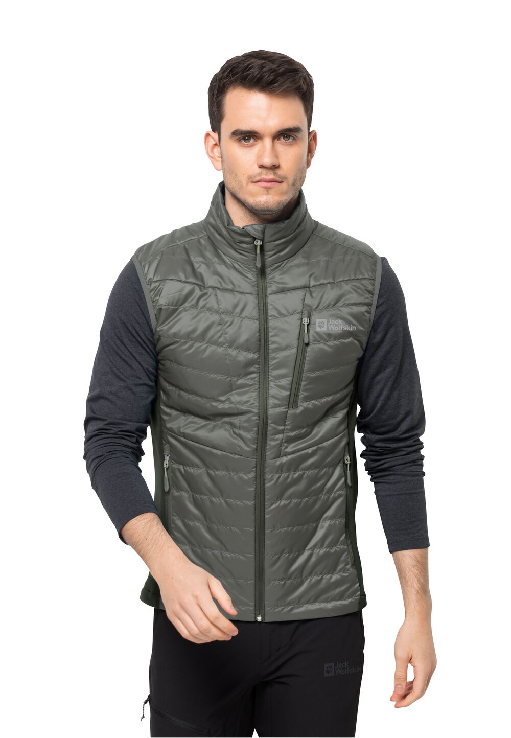 Jack Wolfskin Routeburn Pro Ins Vest Men L gecko green gecko green von Jack Wolfskin