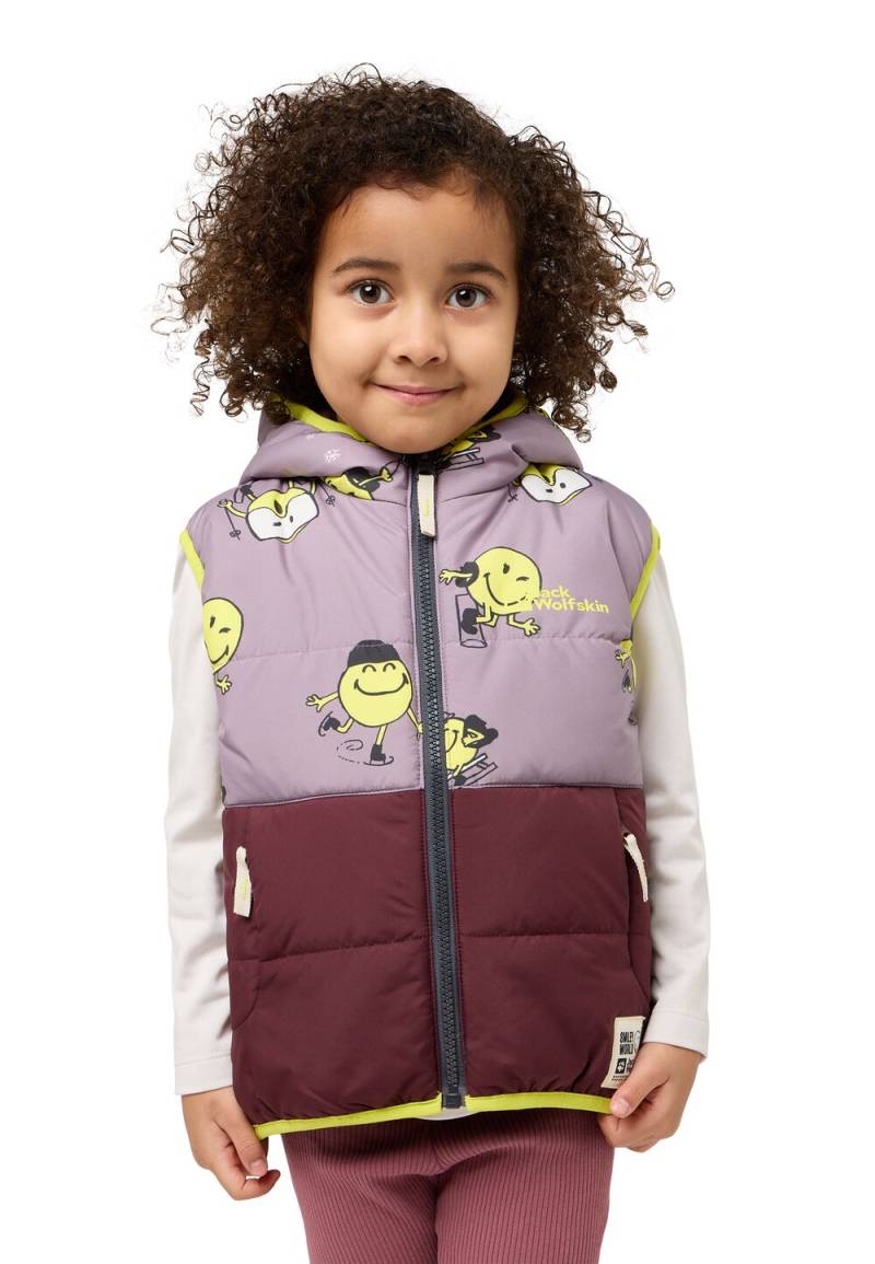 Jack Wolfskin Outdoor-Weste Kinder Smileyworld Ins Vest Kids 104 boysenberry boysenberry von Jack Wolfskin