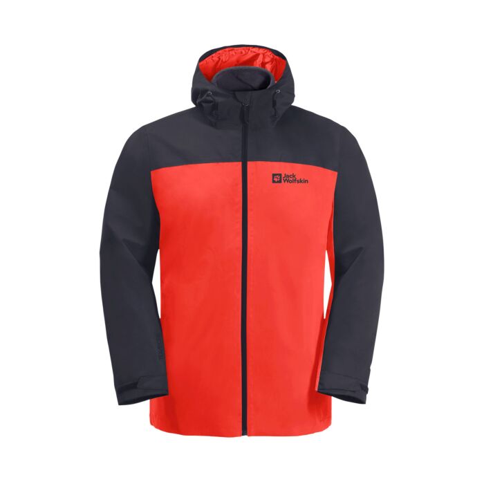 Jack Wolfskin Outdoorjacke 3 in 1 JKT M, rot, XXL von Jack Wolfskin