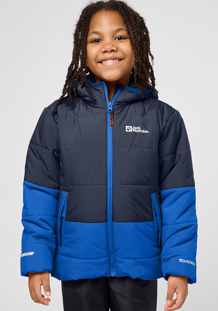 Jack Wolfskin Outdoorjacke »TWO HILLS INS JACKET K«, mit Kapuze von Jack Wolfskin