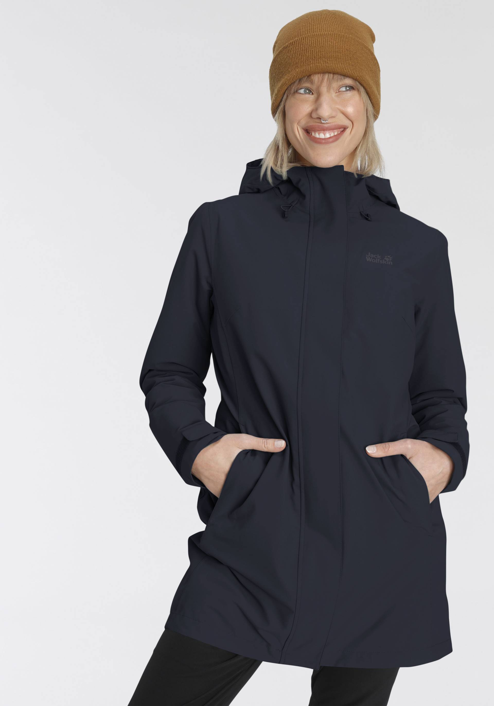 Jack Wolfskin Parka »KIOLA«, mit Kapuze, Winddicht & Wasserabweisend & Atmungsaktiv von Jack Wolfskin