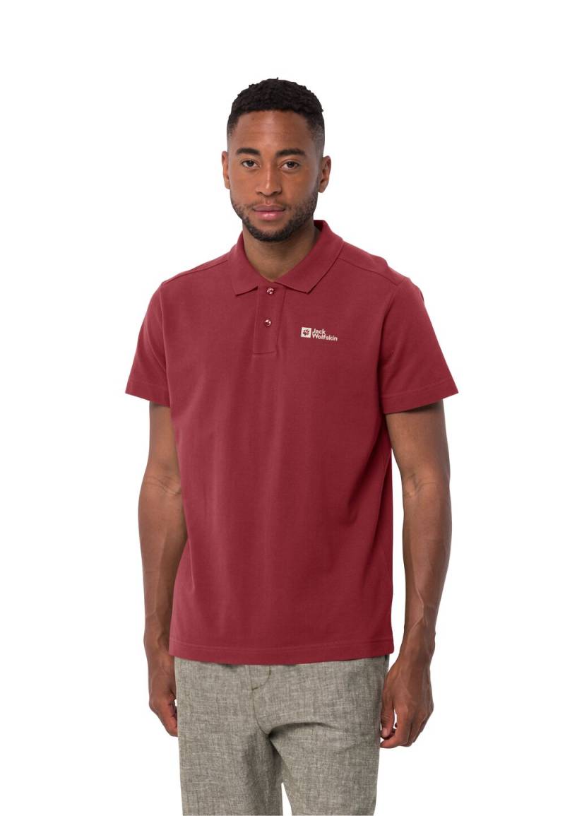 Jack Wolfskin Poloshirt Herren Essential Polo Men S deep ruby Deep Ruby von Jack Wolfskin