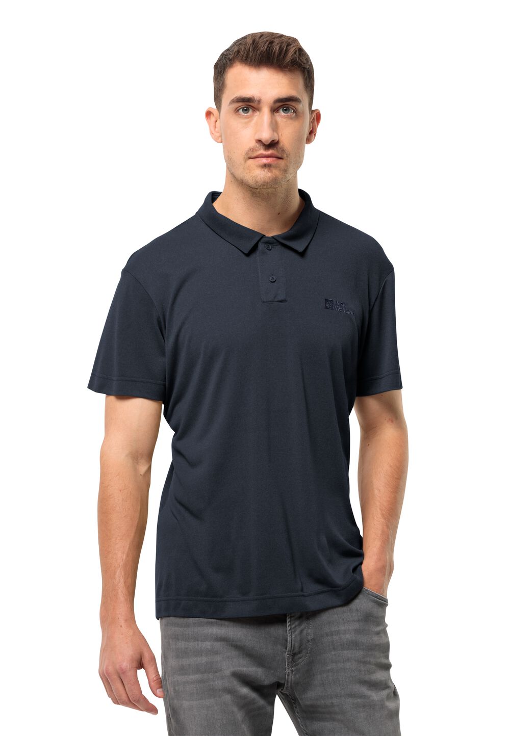 Jack Wolfskin Poloshirt Herren Pikeh Polo Men S blau night blue von Jack Wolfskin