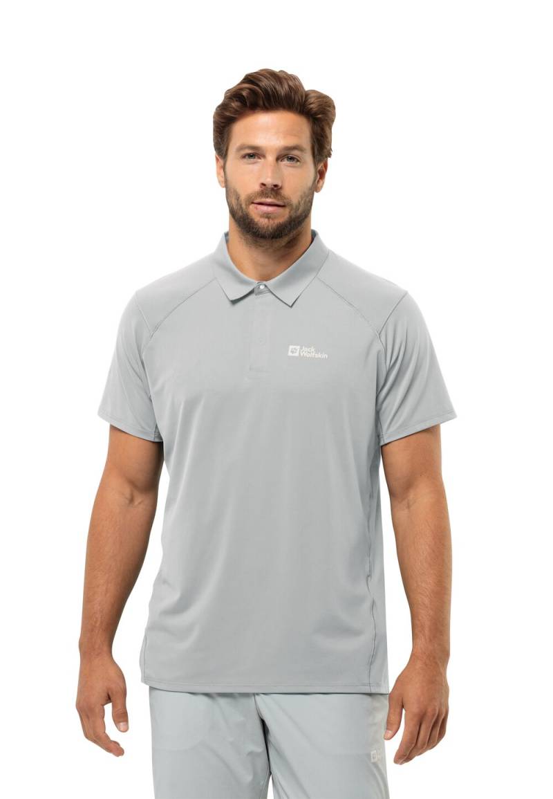 Jack Wolfskin Poloshirt Herren Prelight Chill Polo Men M cool grey Cool Grey von Jack Wolfskin