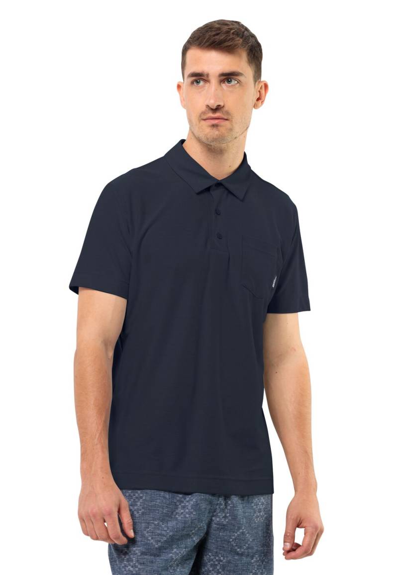 Jack Wolfskin Poloshirt Herren Terral Polo Men XXXL blau night blue von Jack Wolfskin