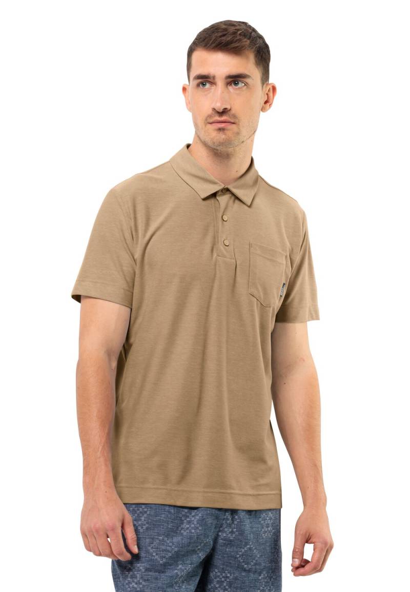 Jack Wolfskin Poloshirt Herren Terral Polo Men M sand storm sand storm von Jack Wolfskin