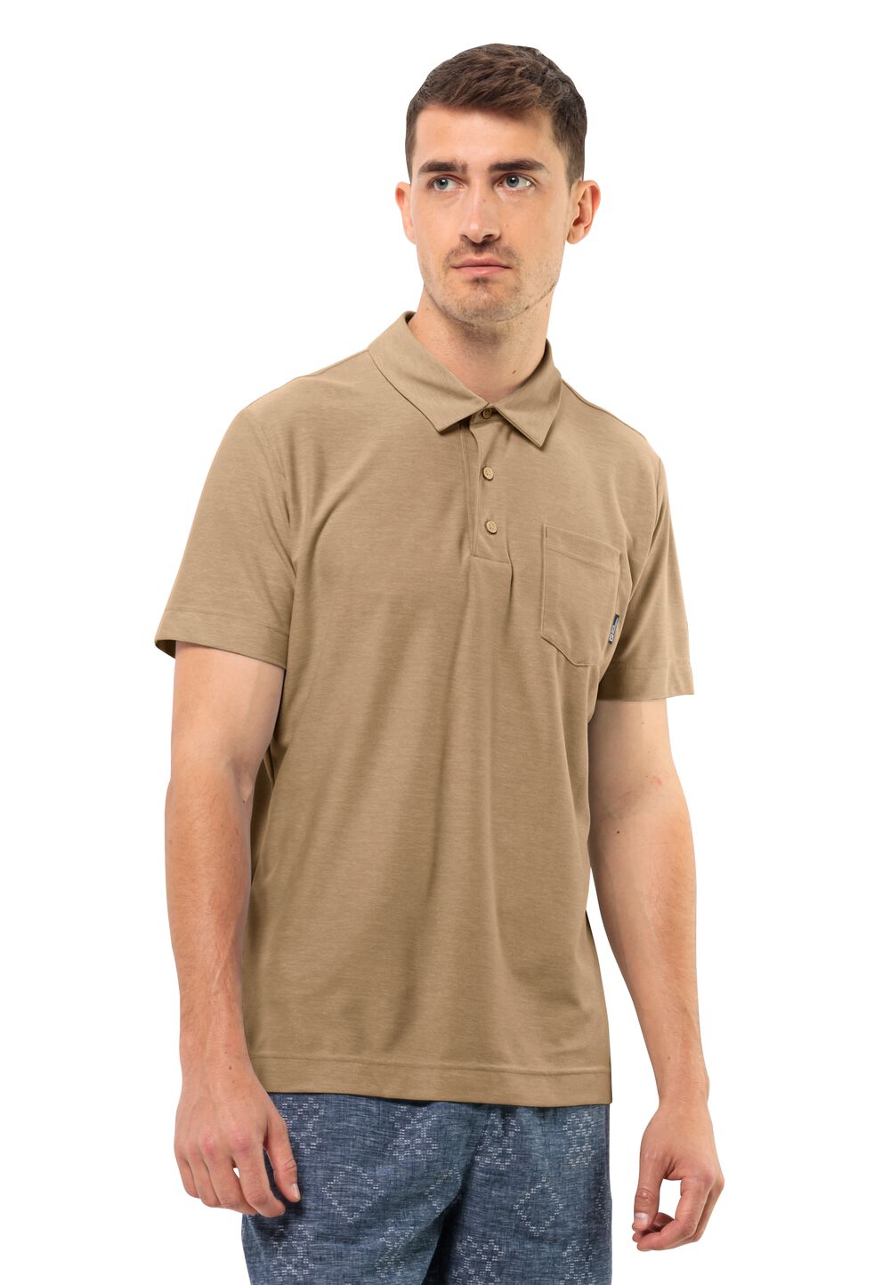 Jack Wolfskin Poloshirt Herren Terral Polo Men S sand storm sand storm von Jack Wolfskin