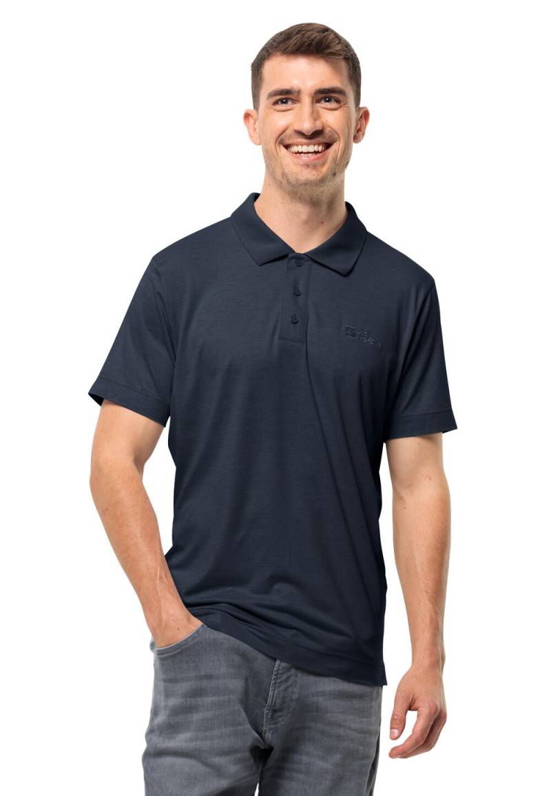 Jack Wolfskin Poloshirt Herren Travel Polo Men S blau night blue von Jack Wolfskin