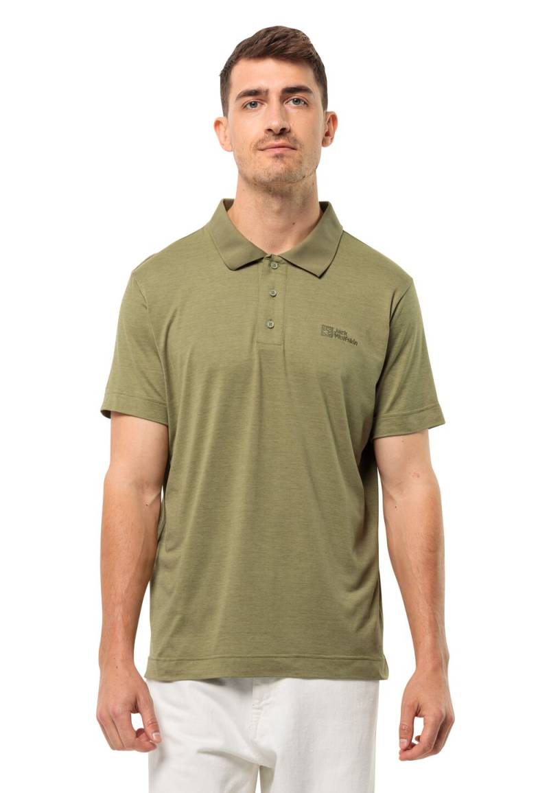 Jack Wolfskin Poloshirt Herren Travel Polo Men S bay leaf Bay Leaf von Jack Wolfskin
