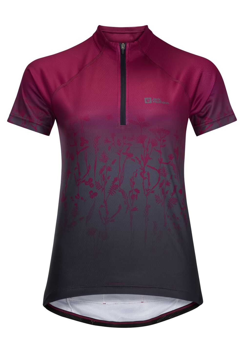 Jack Wolfskin Radtrikot Damen Morobbia HZ Print T-Shirt Women L sangria red 51 sangria red 51 von Jack Wolfskin