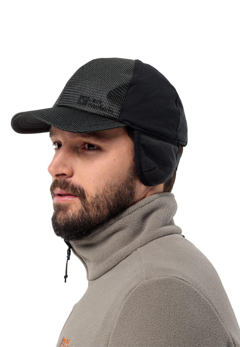 Jack Wolfskin Reflektierende Schirmmütze Night Hawk Shield Cap One Size black black von Jack Wolfskin