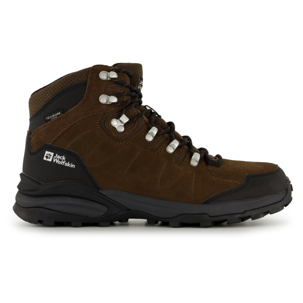 Jack Wolfskin - Refugio Texapore Mid - Wanderschuhe Gr 47,5 schwarz/braun von Jack Wolfskin