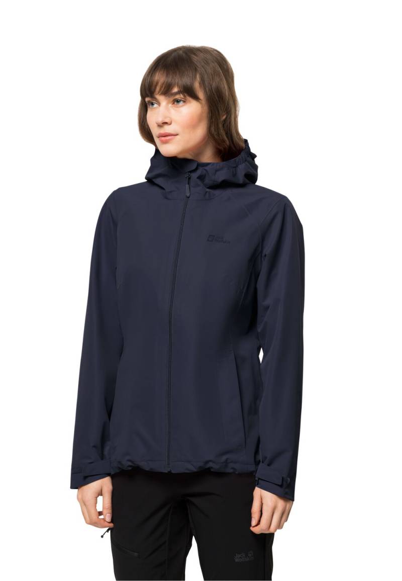 Jack Wolfskin Regenjacke Damen Besler 2L Jacket Women M blau night blue von Jack Wolfskin