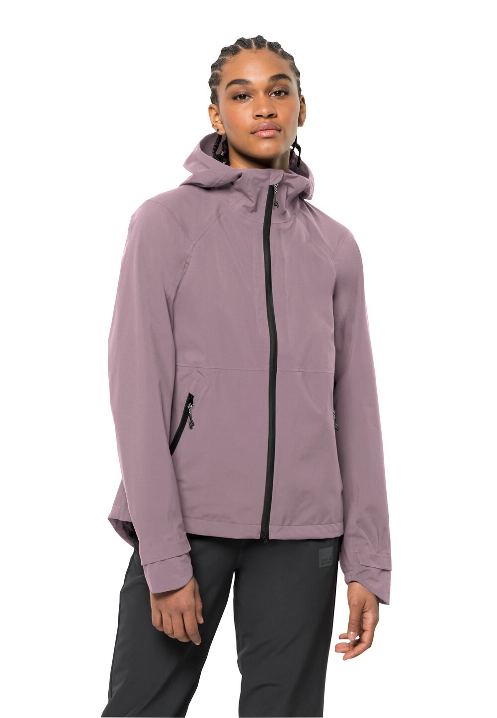 Jack Wolfskin Regenjacke Damen Bike Commute Mono Jacket Women L quail quail von Jack Wolfskin