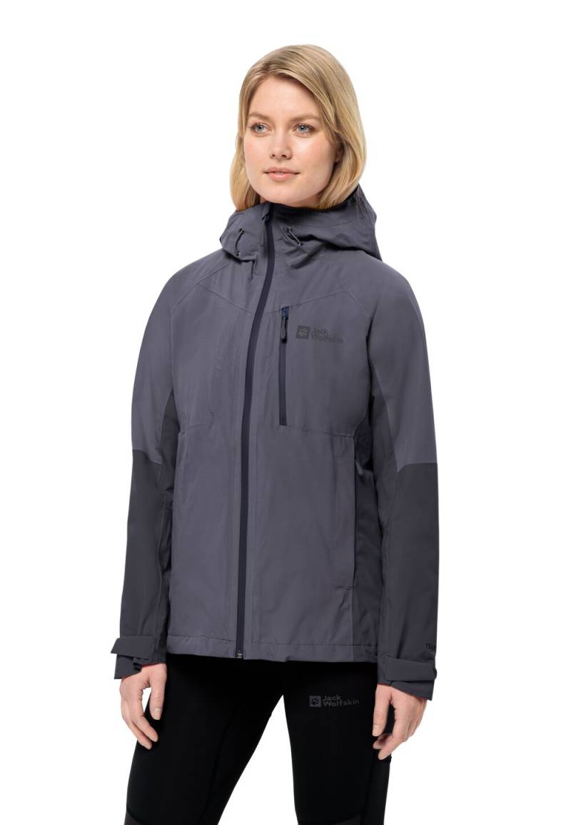 Jack Wolfskin Regenjacke Damen Eagle Peak 2L Jacket Women L dolphin dolphin von Jack Wolfskin