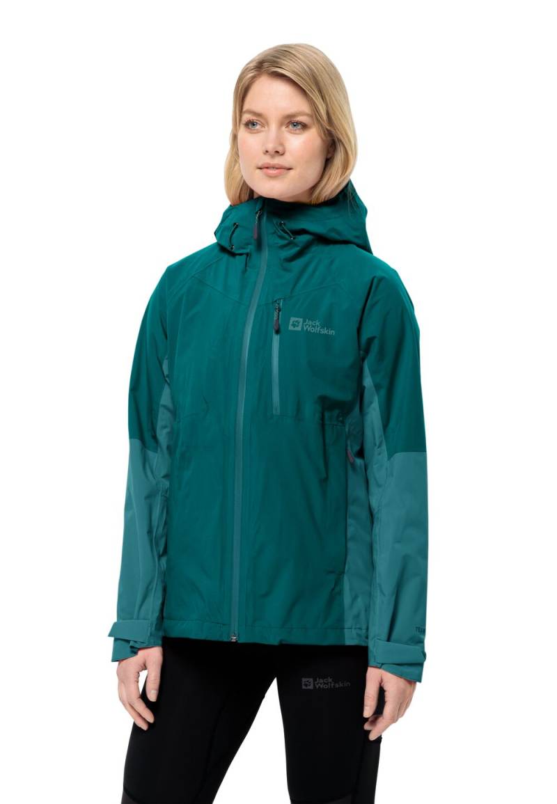 Jack Wolfskin Regenjacke Damen Eagle Peak 2L Jacket Women L sea green sea green von Jack Wolfskin