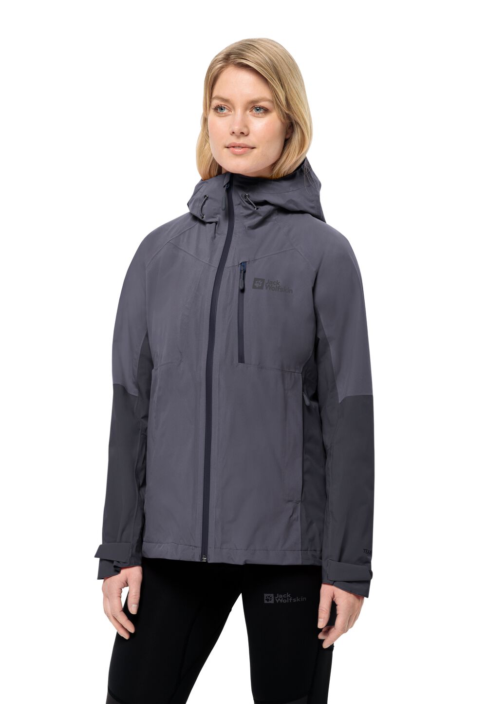 Jack Wolfskin Regenjacke Damen Eagle Peak 2L Jacket Women M dolphin dolphin von Jack Wolfskin