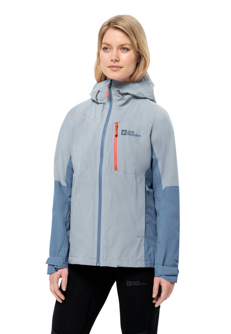 Jack Wolfskin Regenjacke Damen Eagle Peak 2L Jacket Women XS soft blue soft blue von Jack Wolfskin