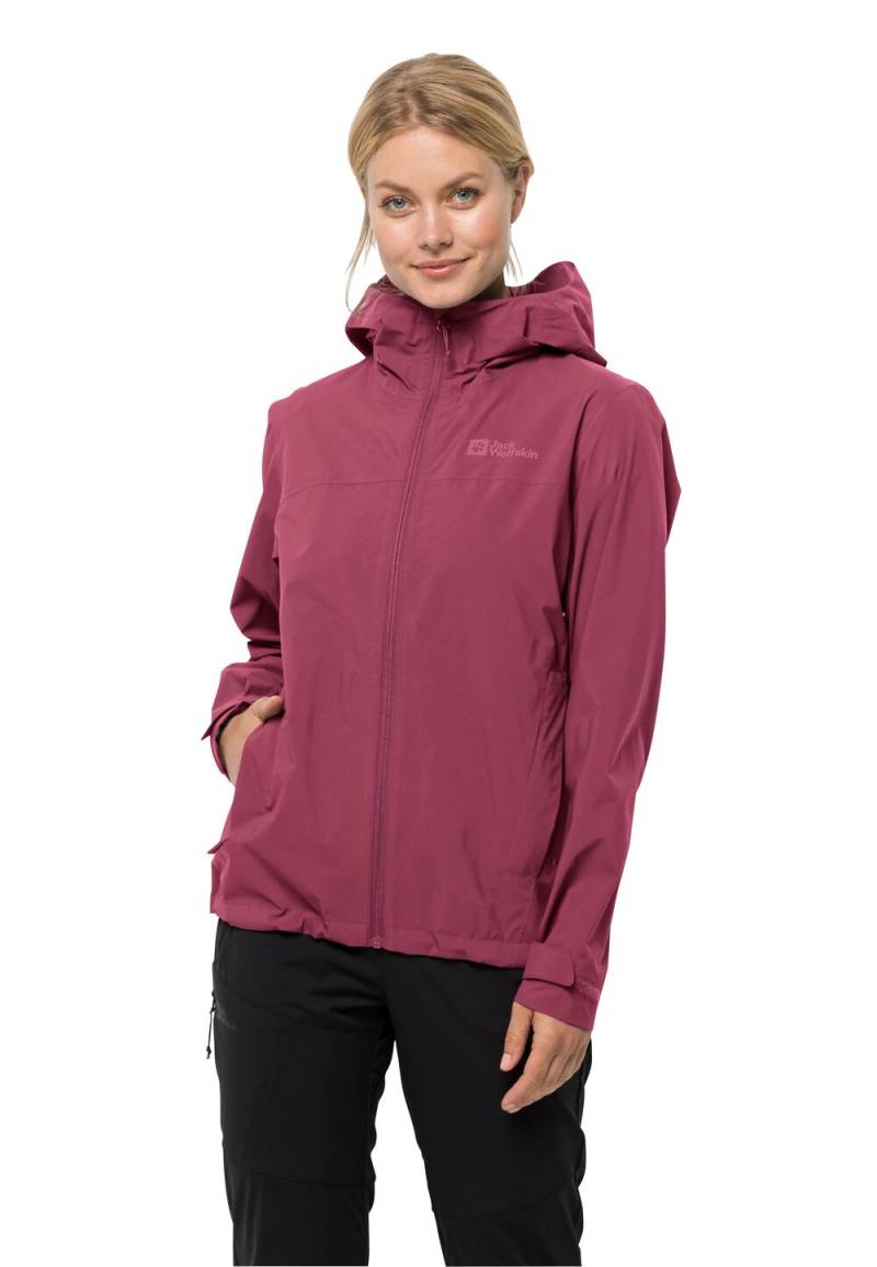 Jack Wolfskin Regenjacke Damen Elsberg 2.5L Jacket Women S sangria red sangria red von Jack Wolfskin