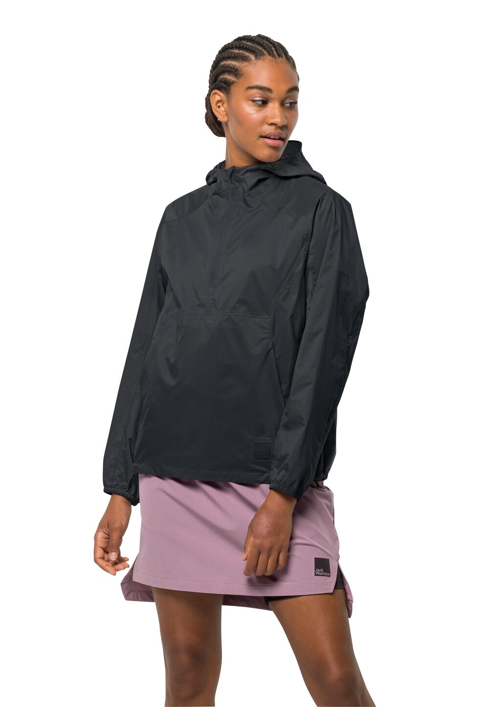 Jack Wolfskin Regenjacke Damen Gutleut Overhead Women XXL phantom phantom von Jack Wolfskin