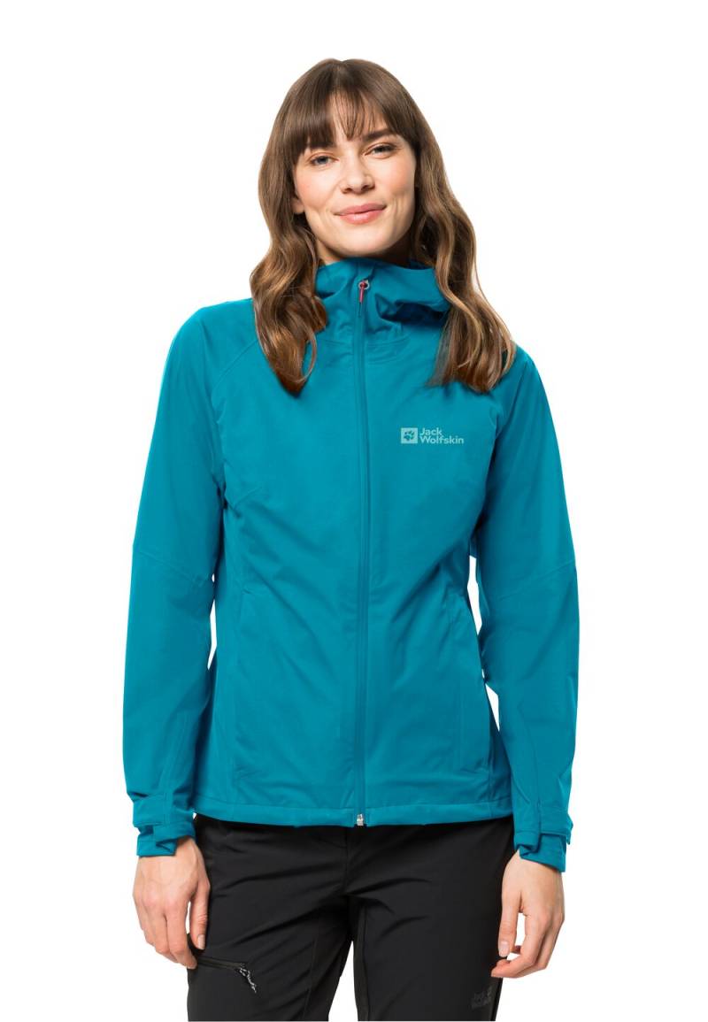 Jack Wolfskin Regenjacke Damen Highest Peak Jacket Women S tile blue tile blue von Jack Wolfskin