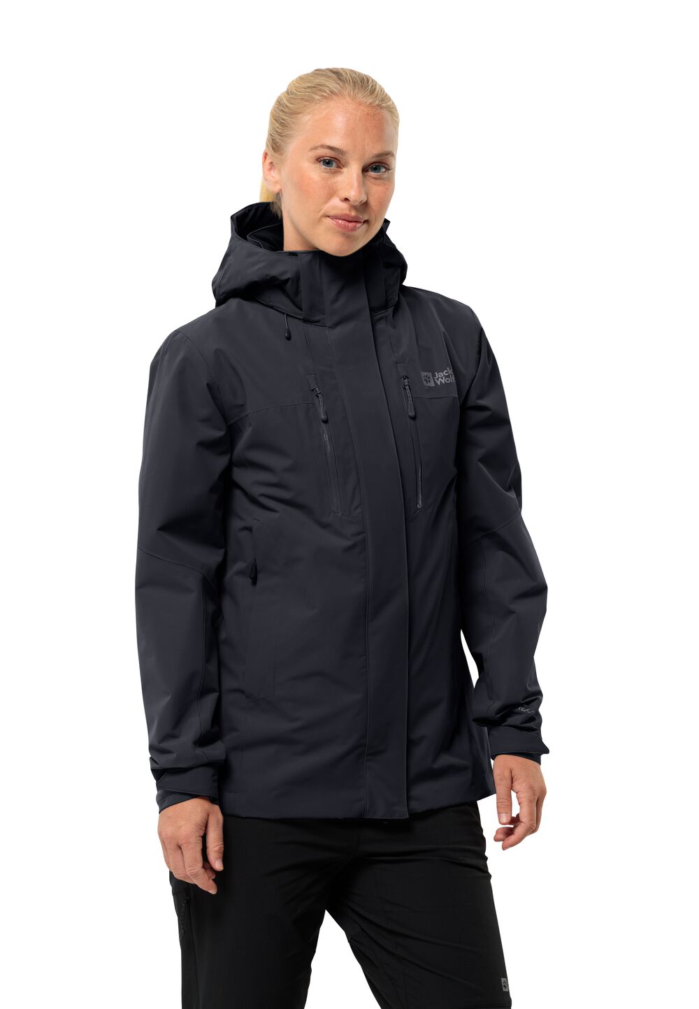 Jack Wolfskin Regenjacke Damen Jasper 2L Jacket Women S schwarz black von Jack Wolfskin