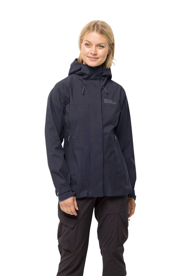 Jack Wolfskin Regenjacke Damen Kammweg 2L Jacket Women XS graphite Graphite von Jack Wolfskin