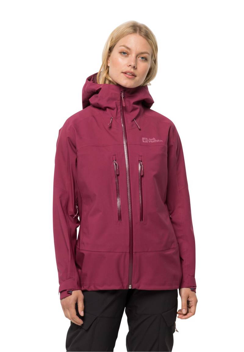 Jack Wolfskin Regenjacke Damen Kammweg 3L Jacket Women L sangria red sangria red von Jack Wolfskin