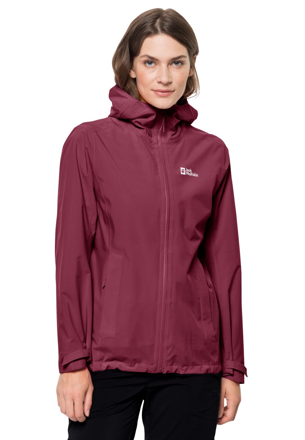 Jack Wolfskin Regenjacke Damen Packs & GO Shell Women M sangria red sangria red von Jack Wolfskin